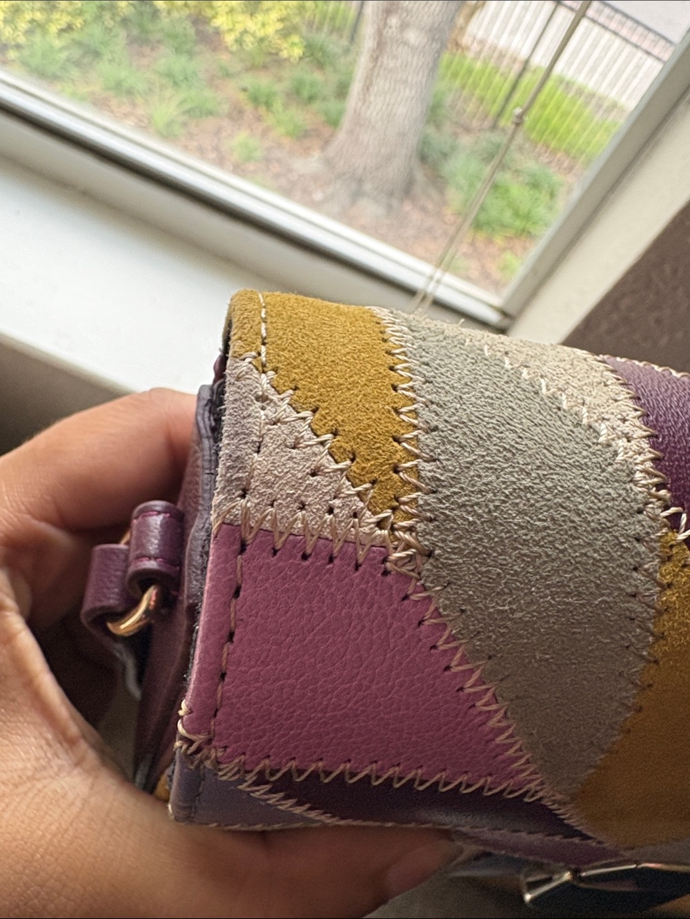 Sezane Mini Milo Patchwork Bag - Picture 11 of 14